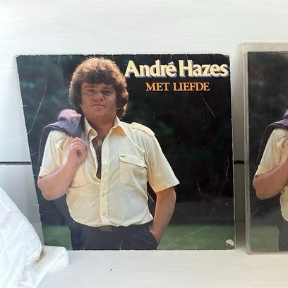 lp Andre Hazes met liefde, LP, Gebruikt, Ophalen of Verzenden, Levenslied of Smartlap