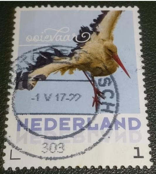 Lentevogels - 2017 - Persoonlijk - Ooievaar, Postzegels en Munten, Postzegels | Nederland, Verzenden, Na 1940, Gestempeld