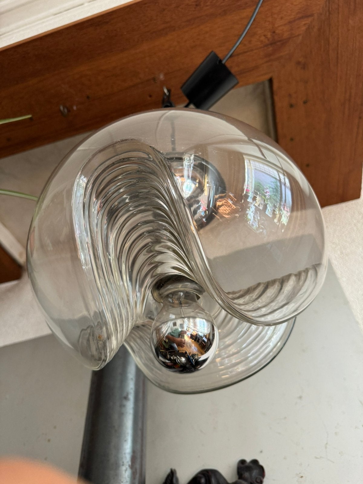 Putzler Wave, Hanglamp, sixties,zeventies,POP,vintage, Ophalen of Verzenden, Gebruikt, Glas, Sixties,zeventies,Mid-Century,POP, Space Age