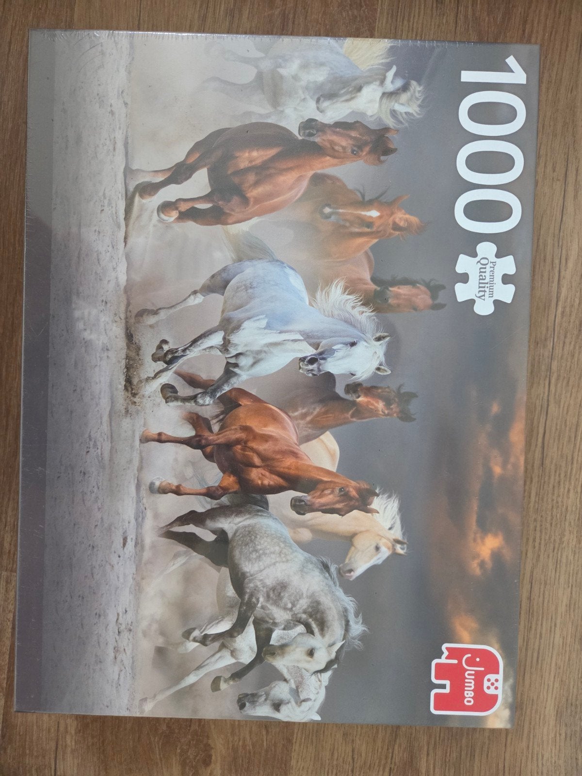 Jumbo Legpuzzel 1000 stukjes - Wilde Paarden, Ophalen of Verzenden, 500 t/m 1500 stukjes, Nieuw, Legpuzzel