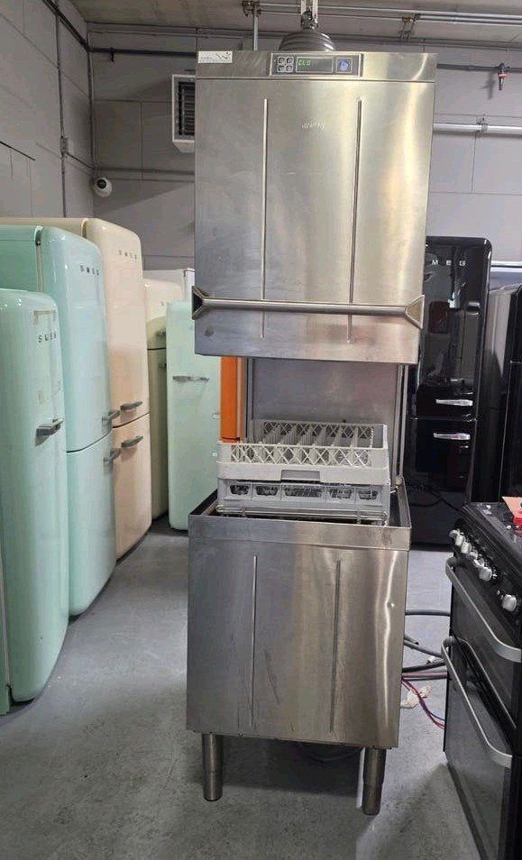 Professionele Doorschuifvaatwasser Smeg rvs, Ophalen of Verzenden, Gebruikt