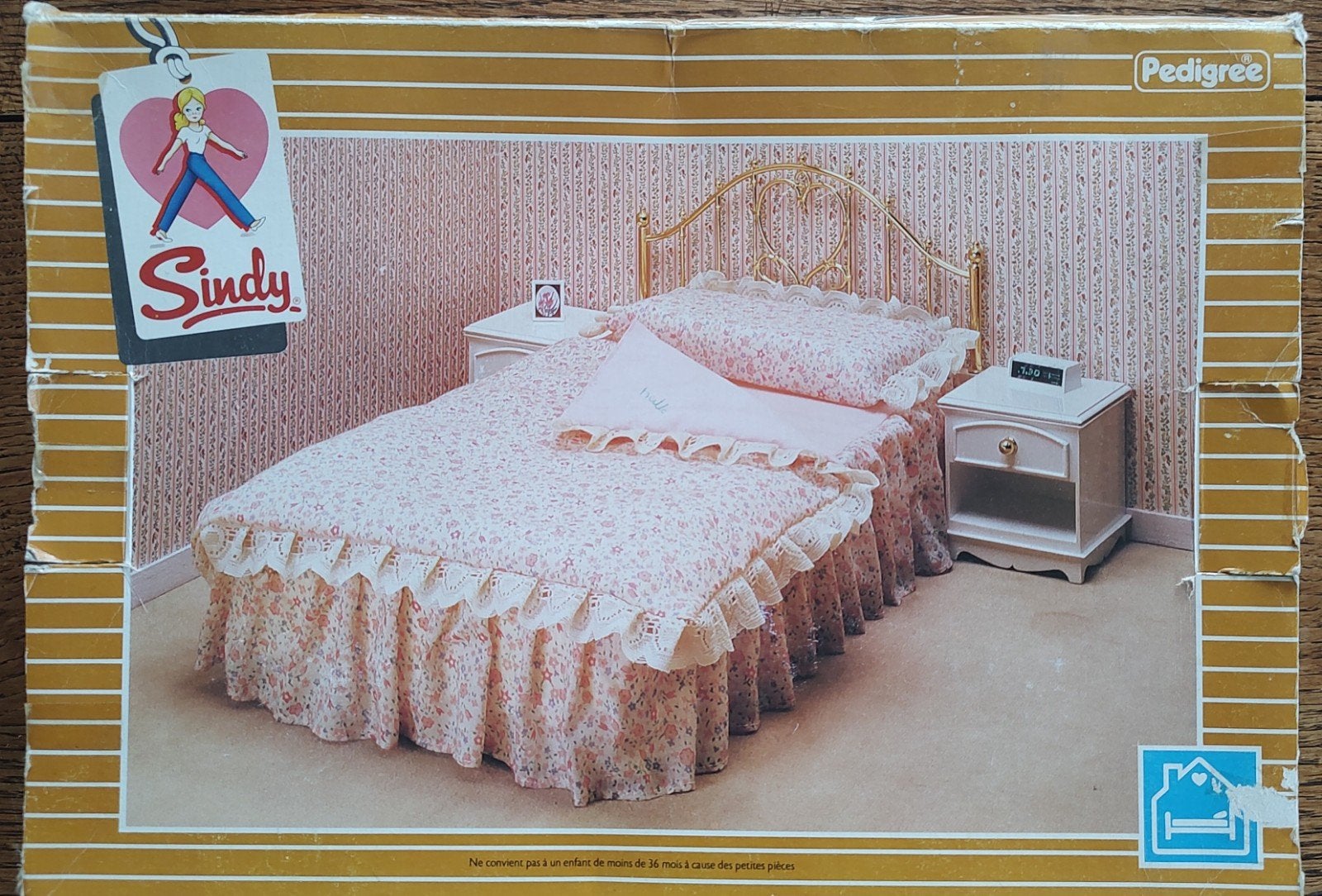 Vintage Pedigree Sindy bed set 44210, Verzamelen, Ophalen, Gebruikt