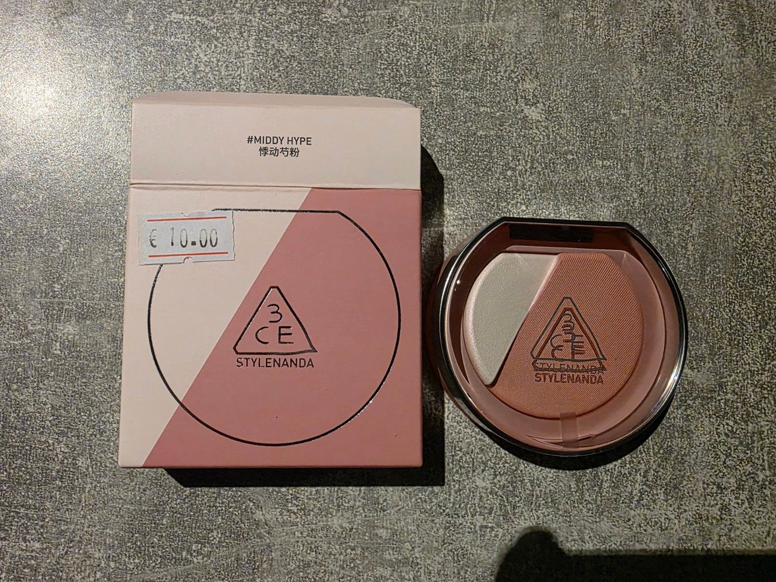 k-beauty 3CE BLUSHLIGHTER MIDDY HYPE - Blush en Highlighter, 3CE STYLENANDA, Wangen, Made in Korea, Nieuw