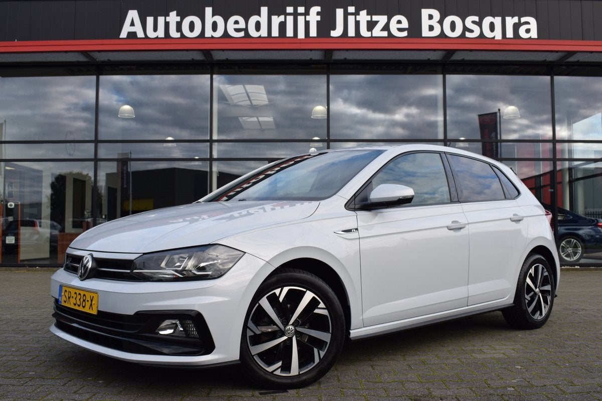 Volkswagen Polo 1.0 TSI Highline R-Line ECC | Half Leder | C, Voorwielaandrijving, 1045 kg, Met garantie (alle), Leder en Stof