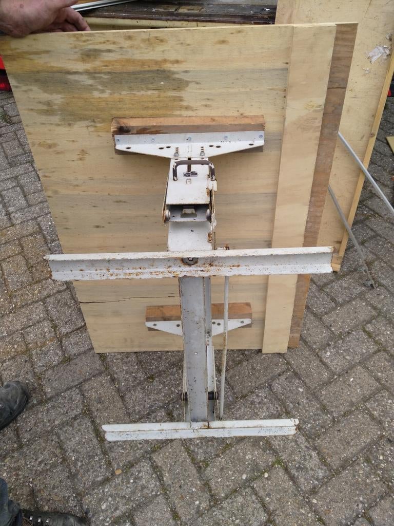 Camper tafel frame - inklapbaar bedonderdeel, Caravans en Kamperen, Camper-accessoires, Ophalen, Gebruikt
