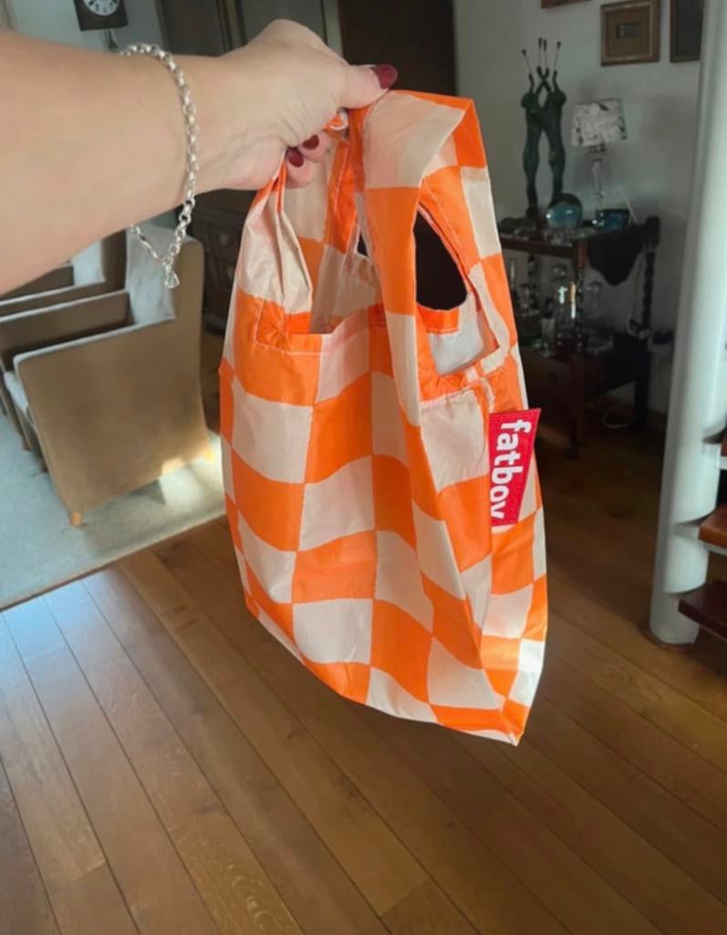 Fatboy boodschappen tas oranje wit - Nieuw, Geen board, Ophalen of Verzenden, Zo goed als nieuw, Overige typen