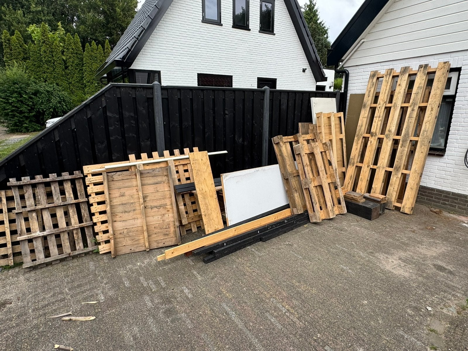 Schoon hout/ brandhout(pallets, balken etc.), Doe-het-zelf en Verbouw, Hout en Planken, Ophalen, Gebruikt, 50 mm of meer, Balk