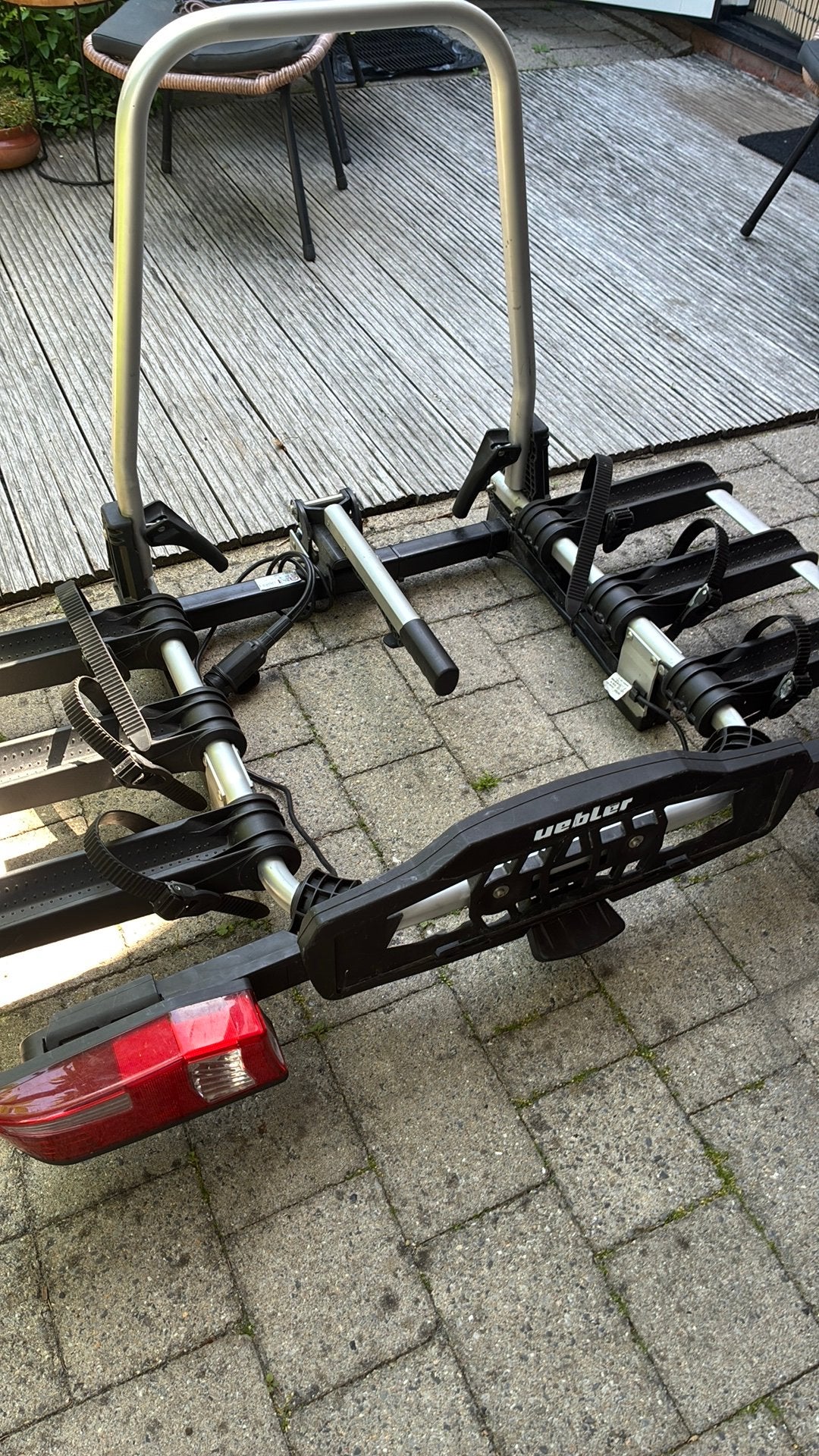 Uebler X31-S kantelbare fietsendrager 3 fietsen, Ophalen, 3 fietsen of meer, Zo goed als nieuw, Trekhaakdrager