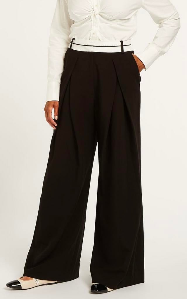 Zwarte JoshV, Josh V Wide leg pantalon in maat M., Maat 38/40 (M), Verzenden, Zwart, Nieuw