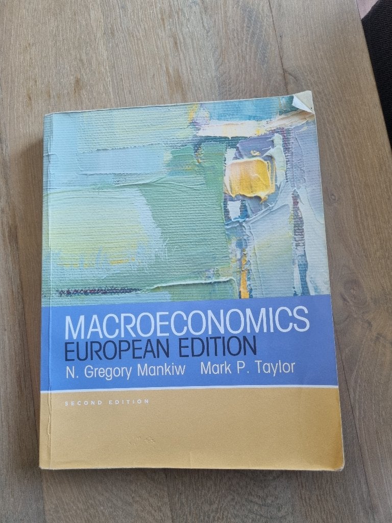 Macroeconomics European Edition - Mankiw & Taylor - 2nd, Boeken, Studieboeken en Cursussen, Ophalen, Beta, Gelezen, WO