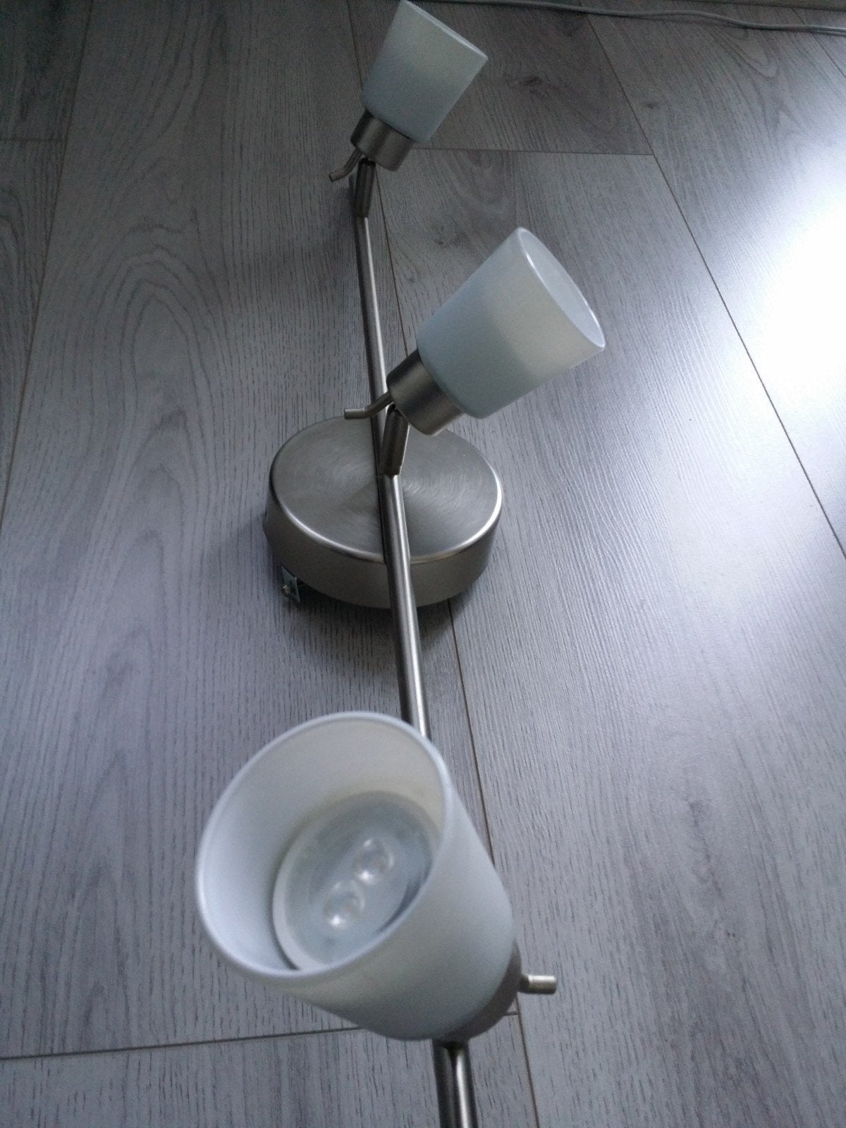 Plafondlamp spots led (lampen inbegrepen), Gebruikt, Ophalen of Verzenden, Glas, Led