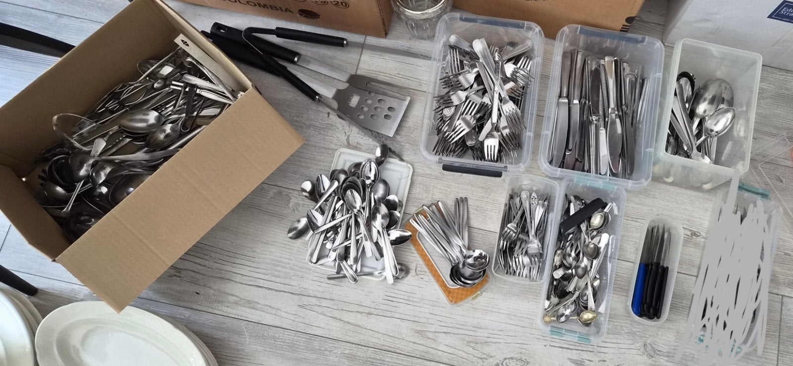 Heel veel Bestek. Mag los verkocht worden, Ophalen of Verzenden, Gebruikt, Rvs of Chroom