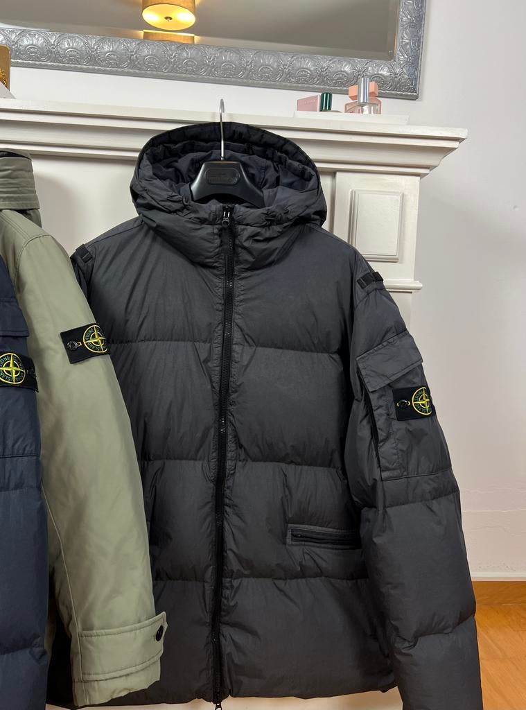 Stone Island | Garment Dyed Reps R-NY | Grey | Size XXL, Ophalen of Verzenden, Zo goed als nieuw, Maat 56/58 (XL), Grijs
