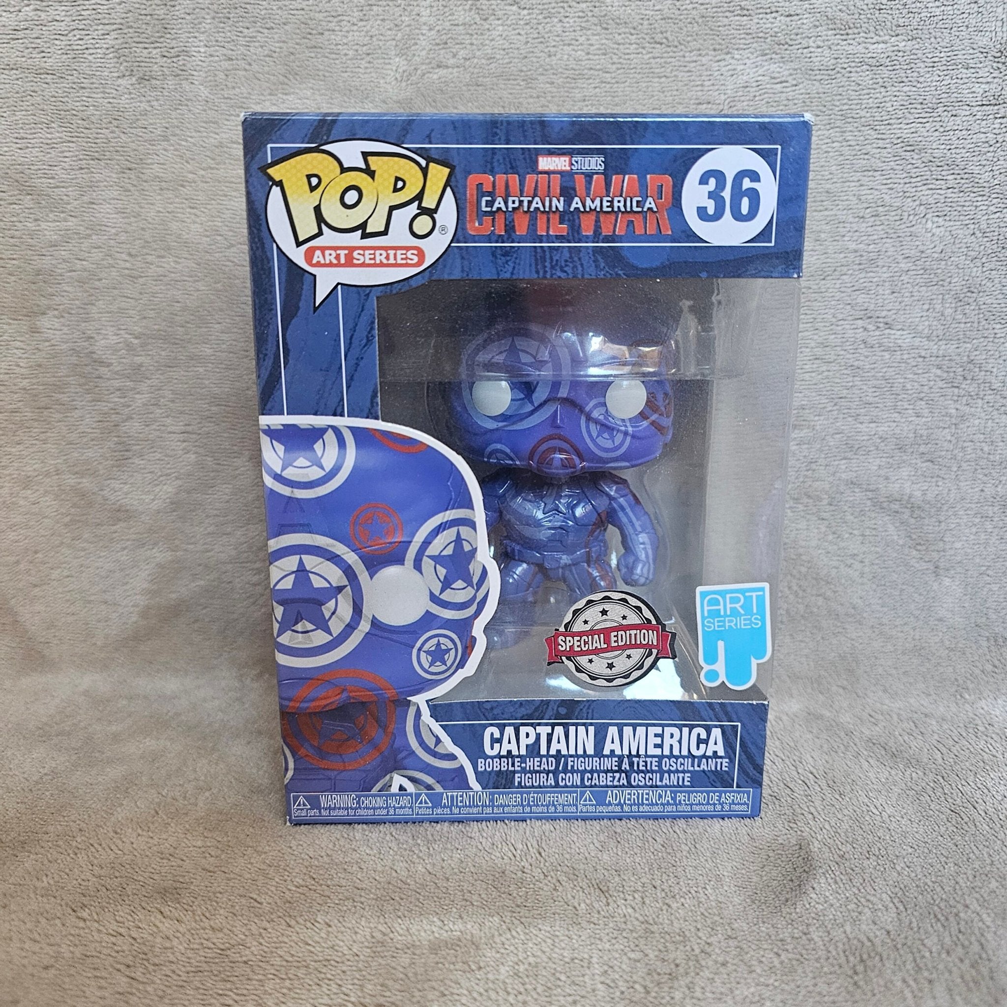 Marvel Civil War | Art Series Captain America, Gebruikt, Funko, Onbekend, Ophalen of Verzenden