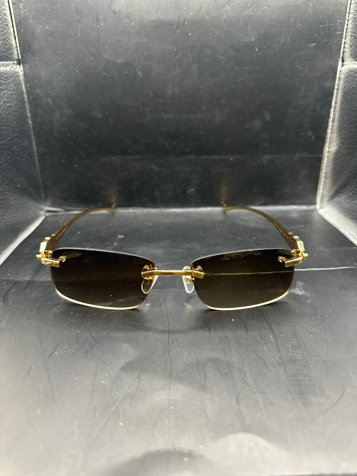 Cartier Panthére Zonnebril | €90, Sieraden, Tassen en Uiterlijk, Zonnebrillen en Brillen | Heren, Overige merken, Zonnebril, Bruin