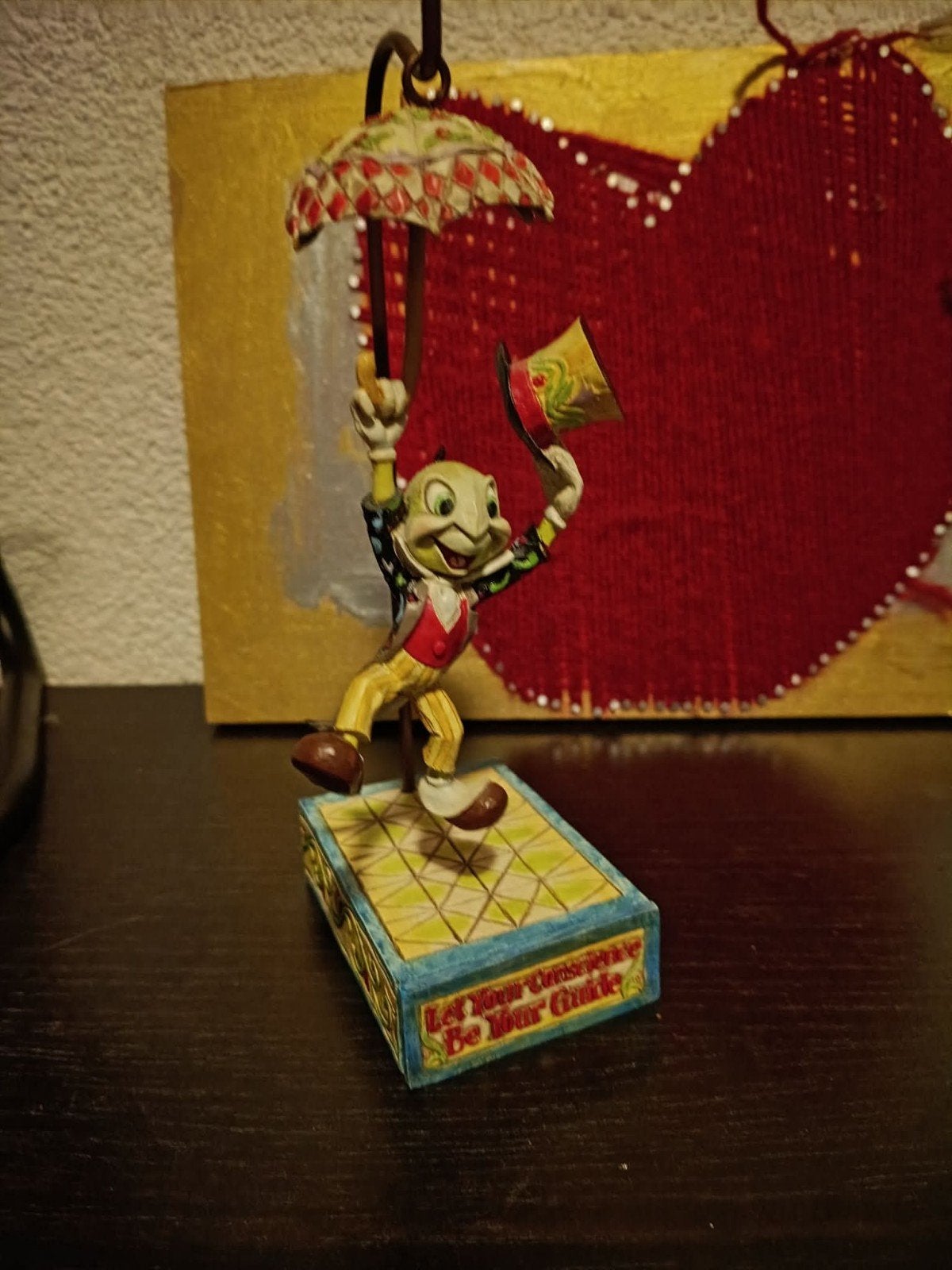 Jim shore disney traditions Japie krekel, Verzamelen, Ophalen of Verzenden, Overige figuren, Zo goed als nieuw, Beeldje of Figuurtje