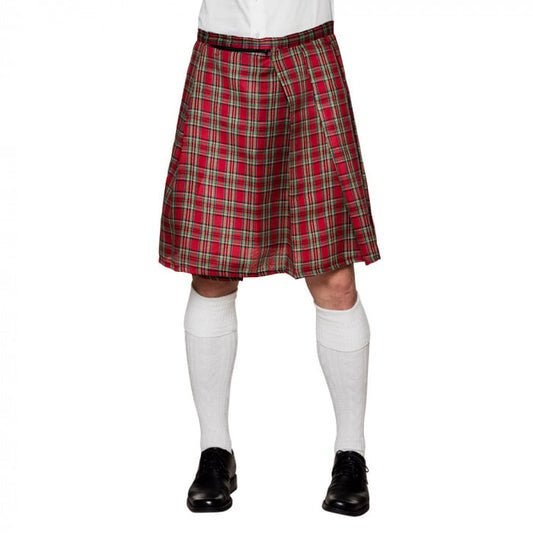 Schotse kilt rood onesize fits all, Overige maten, Ophalen of Verzenden, Kleding, Overige thema's