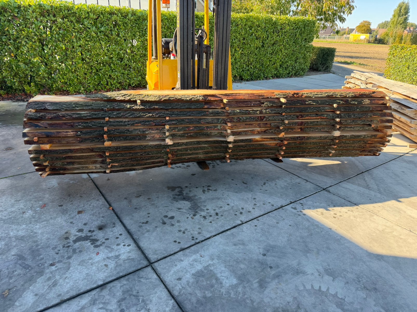 10x eiken schaaldelen 360x50/55x4 cm, Ophalen of Verzenden, Zo goed als nieuw, 250 cm of meer, Planken