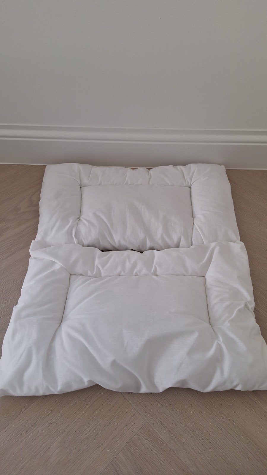 2x IKEA LEN Kinderkussen Peuter Kleuter 35x55 cm, Gebruikt, Eenpersoons, Wit, Ophalen of Verzenden
