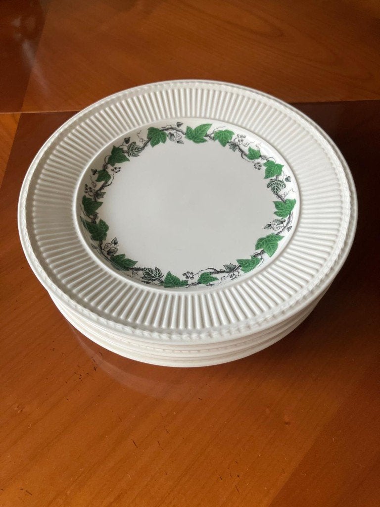 SET 6x Wedgwood Edme Stratford ontbijtborden 23 cm., Ophalen of Verzenden, Zo goed als nieuw, Bord(en), Overige stijlen