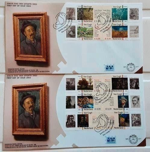 FDC E477 Vincent van Gogh 2003 NL onbeschreven, Ophalen of Verzenden, Nederland