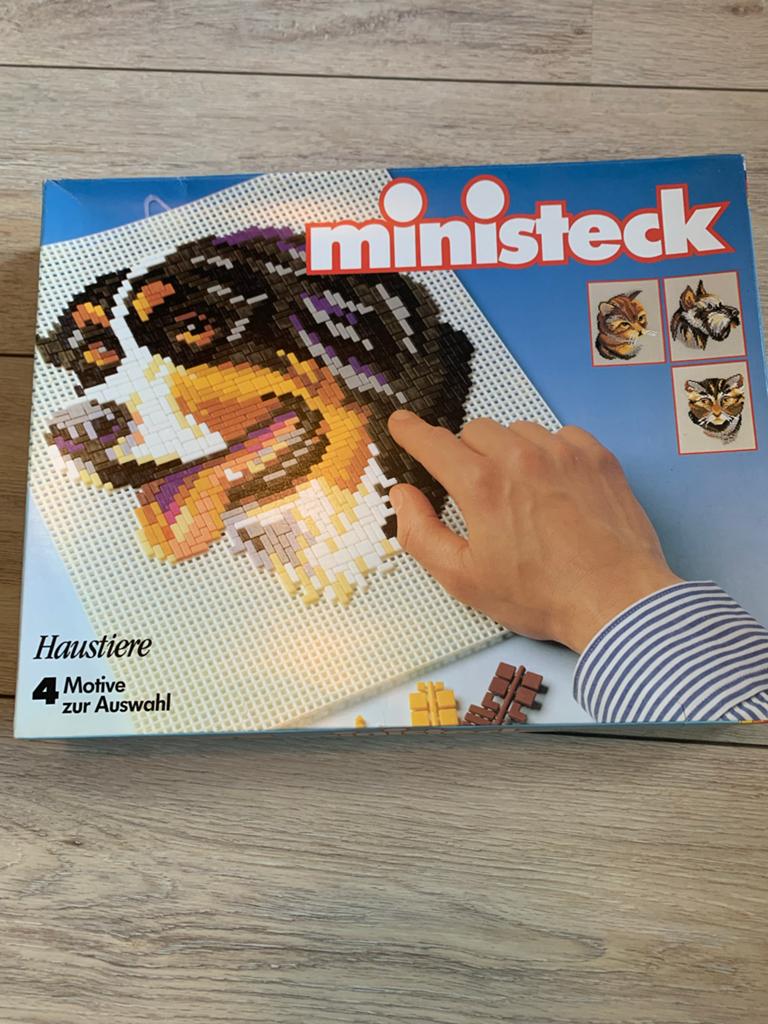 Ministeck Huisdieren Mozaïekset - 4 Motieven, Hobby en Vrije tijd, Ministeck, Ophalen, Zo goed als nieuw, Overige typen