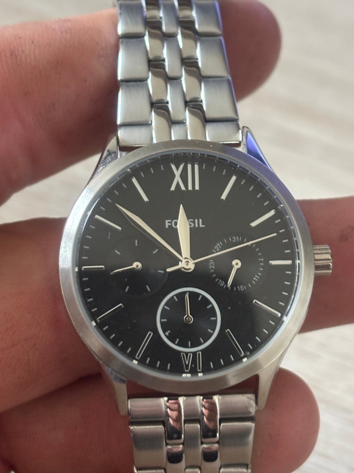 Fossil horloge, Ophalen of Verzenden, Zo goed als nieuw, Leer, Overige merken