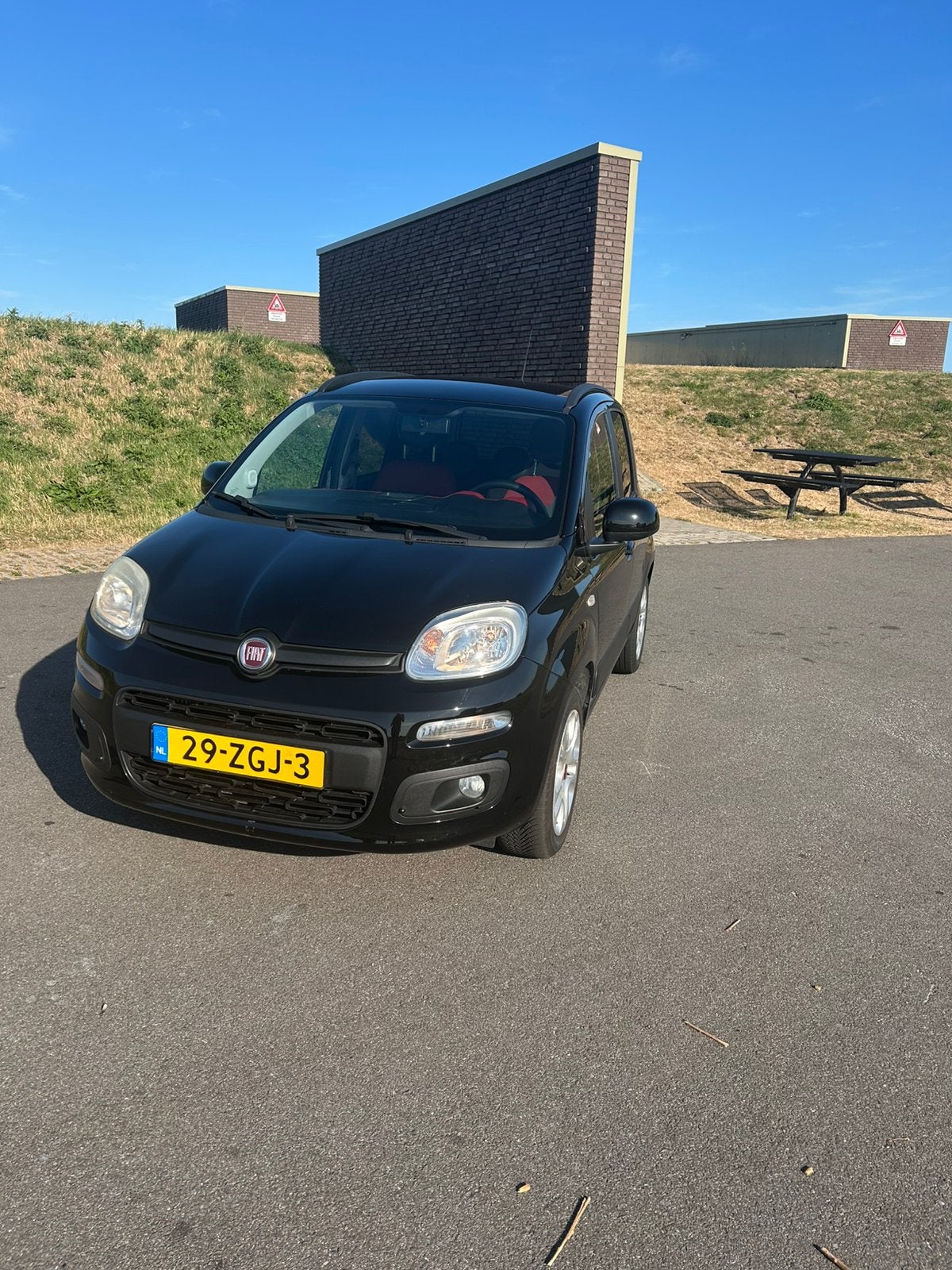 Fiat Panda Twinair 85 2012 Zwart, Auto's, Fiat, Voorwielaandrijving, 40 €/maand, Panda, Zwart