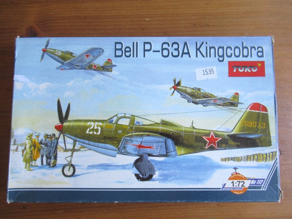 P-63A Kingcobra (Toko 1/72), Hobby en Vrije tijd, Overige merken, 1:72 tot 1:144, Ophalen of Verzenden, Zo goed als nieuw