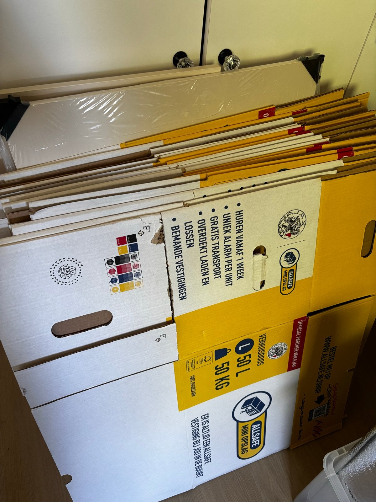 18 Allsafe verhuisdozen, Ophalen, Doos, 40 tot 60 cm, 50 tot 75 cm