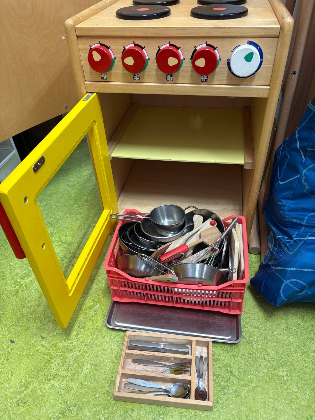 Houten Speelkeuken met Accessoires, Ophalen, Gebruikt, Hout, Speelkeuken