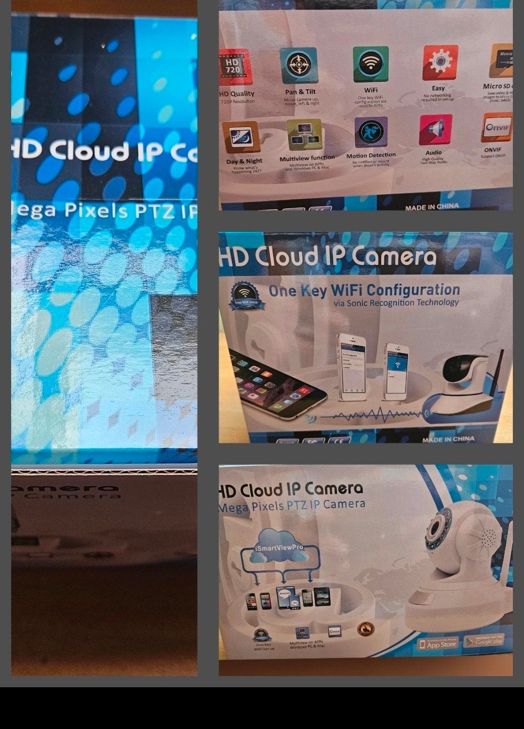 HD Cloud IP Camera - Pan & Tilt, WiFi, Bewegingsdetectie, Ophalen of Verzenden, Nieuw, Binnencamera