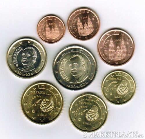 SPANJE <> diverse setjes 1 cent t/m 2 euro UNC in munthoes!!, Ophalen of Verzenden, Spanje, Overige waardes, Setje