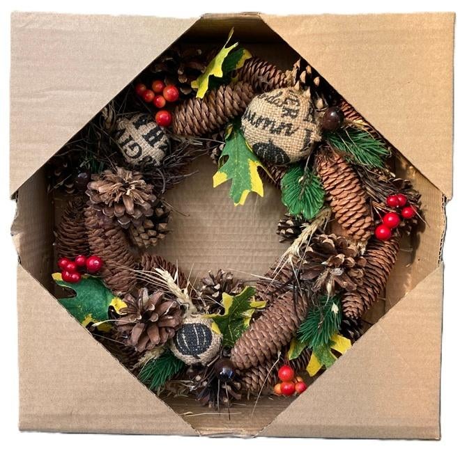 Sfeervolle Natuurlijke Krans – Ø 28 cm, -, -, Nieuw, Ophalen of Verzenden