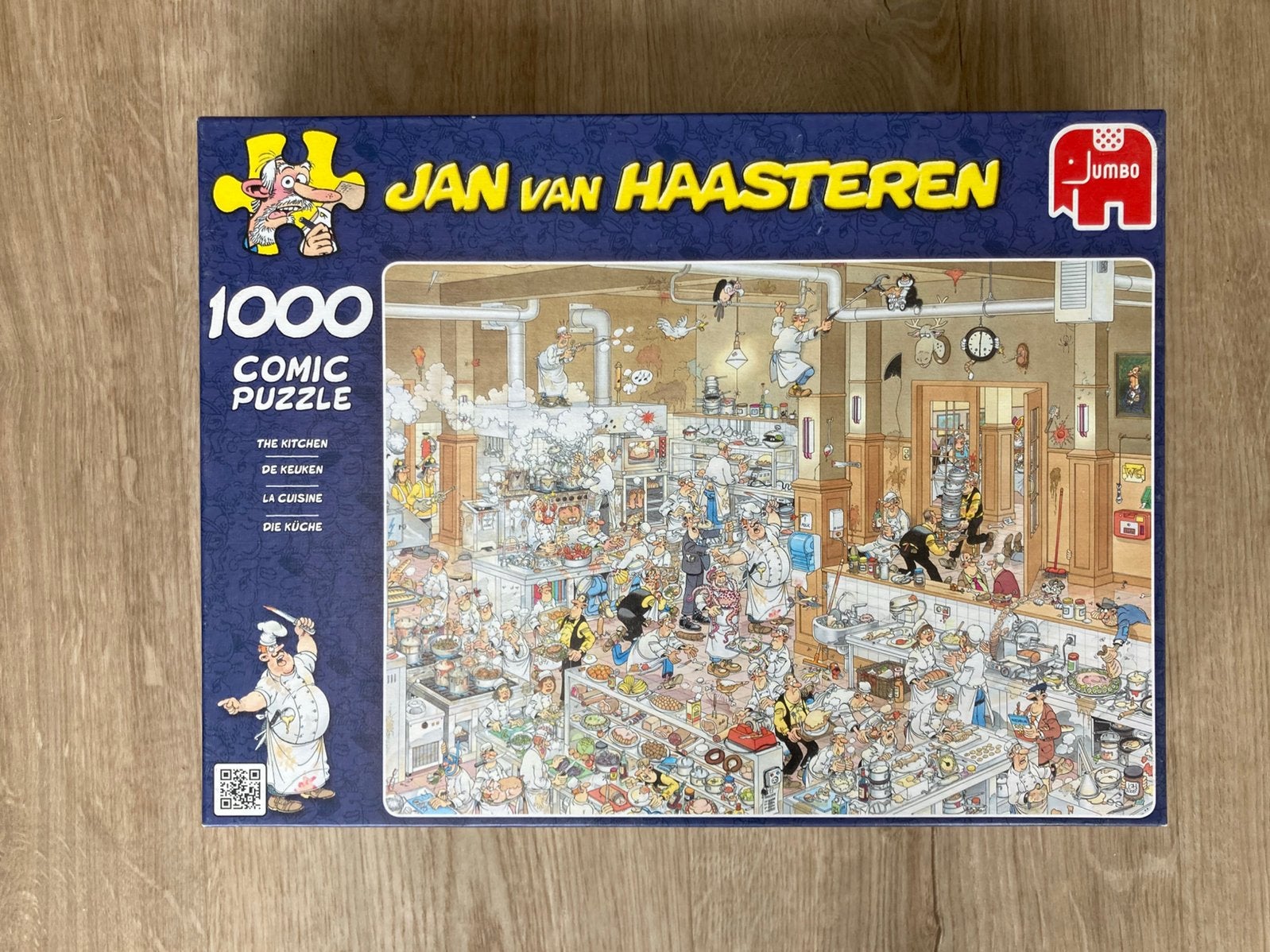 Jan van Haasteren puzzel de keuken 1000 stukjes, Ophalen of Verzenden, 500 t/m 1500 stukjes, Zo goed als nieuw