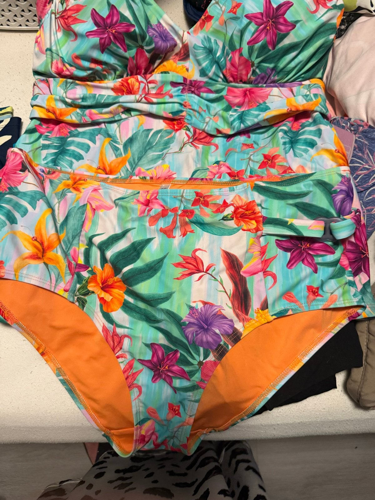 Nieuwe Livera Tankini Maat 46 - Tropische Print, Ophalen, Nieuw, Meerkleurig, Overige typen