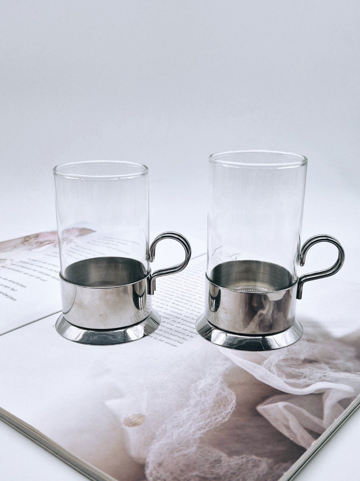 Set van 2 vintage Jenaer Glas bekers uit de jaren '70, Ophalen of Verzenden