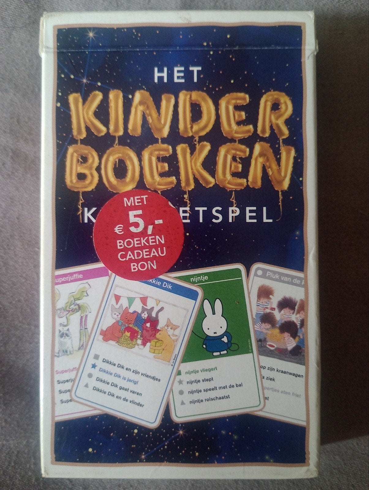 Het Kinderboeken Kaartspel met €5,- Boeken Cadeaubon, Ophalen of Verzenden, Zo goed als nieuw, 2 tot 3 jaar