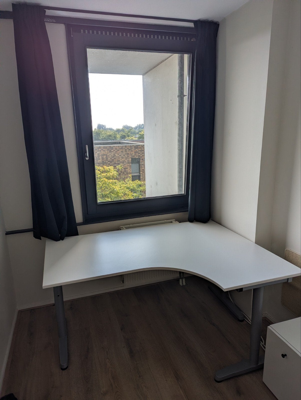 IKEA Galant Hoekbureau 160x120cm, Huis en Inrichting, 160 cm, Gebruikt, 120 cm, Hoekbureau