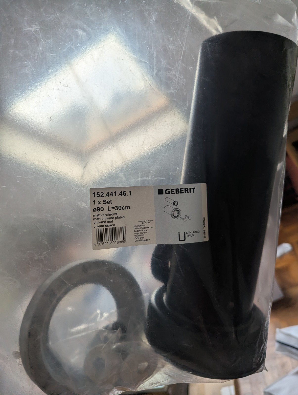 152.441.46.1 Geberit aansluitset verlengd voor wandclosets, Ophalen of Verzenden