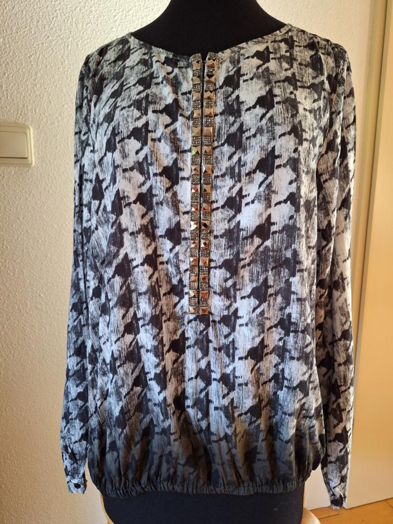 Blouse Marc Aurel, Ophalen of Verzenden, Zo goed als nieuw, Maat 42/44 (L), Zwart