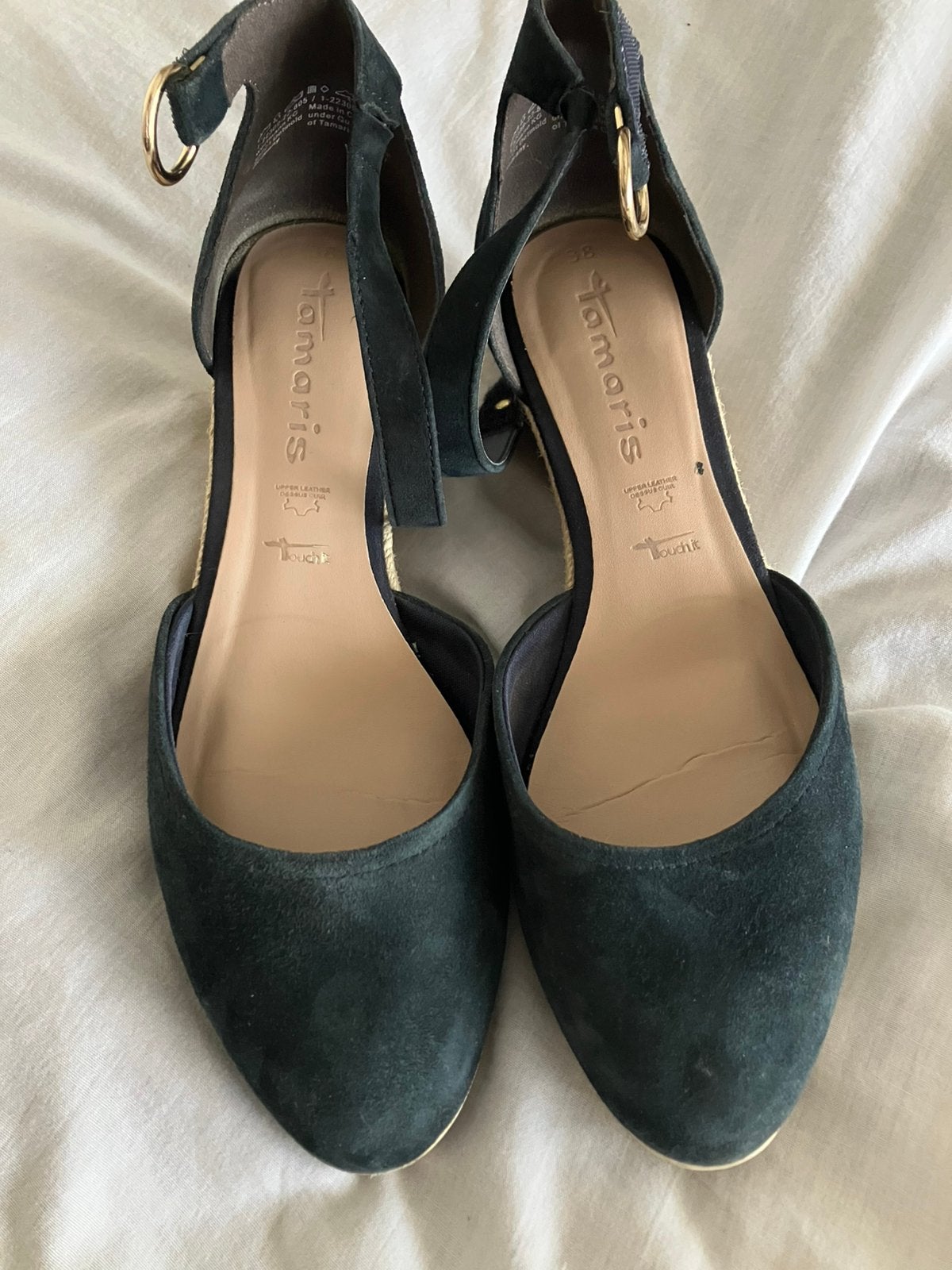 Pumps. Tamaris. Blauw. 38., Ophalen, Zo goed als nieuw, Blauw