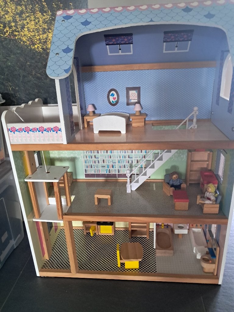Net poppenhuis, Kinderen en Baby's, Speelgoed | Poppenhuizen, Ophalen, Gebruikt, Poppenhuis