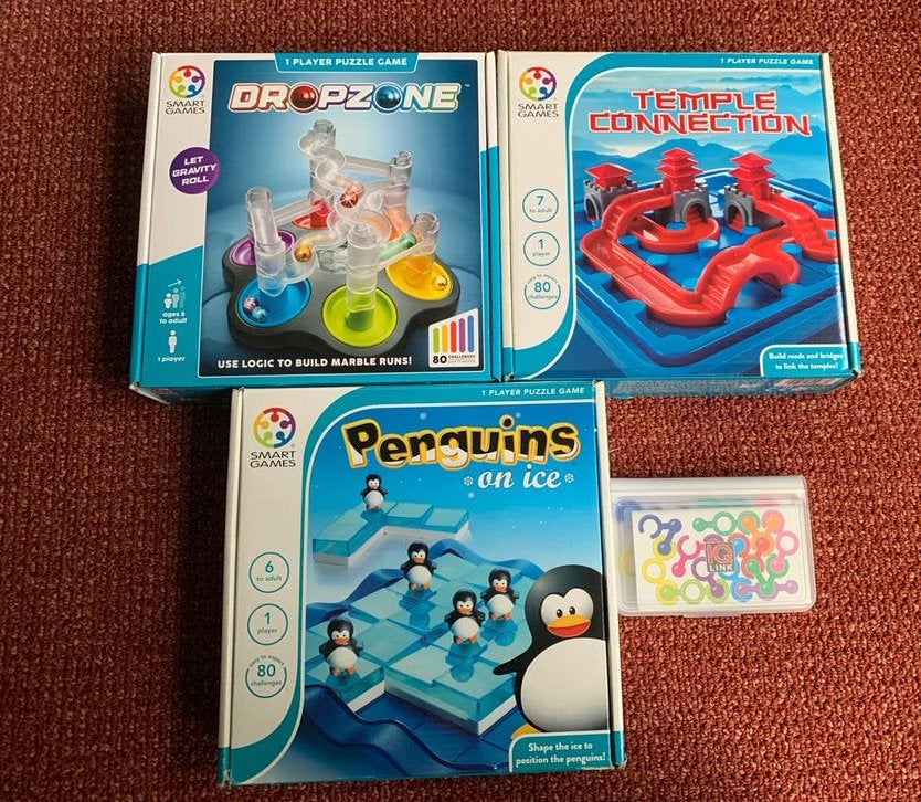 Smart games pakket eenpersoons spellen, Kinderen en Baby's, Speelgoed | Educatief en Creatief, Ophalen of Verzenden, Zo goed als nieuw