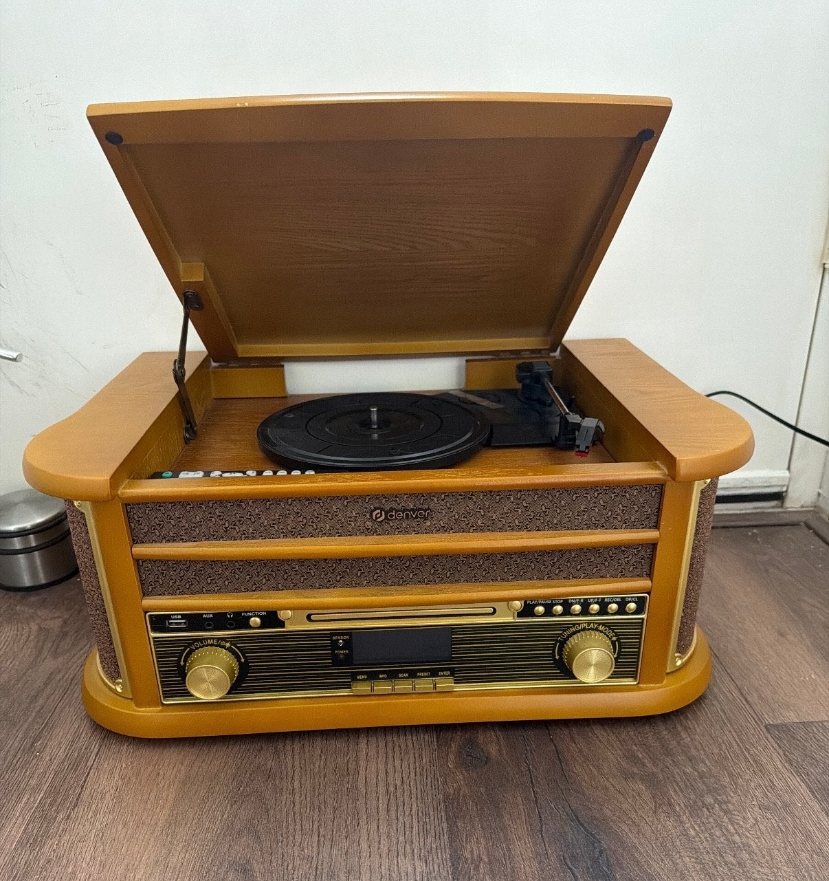 Denver 3-in-1: Platenspeler, CD-speler & Cassettespeler, Ophalen, Zo goed als nieuw, Platenspeler, Overige merken