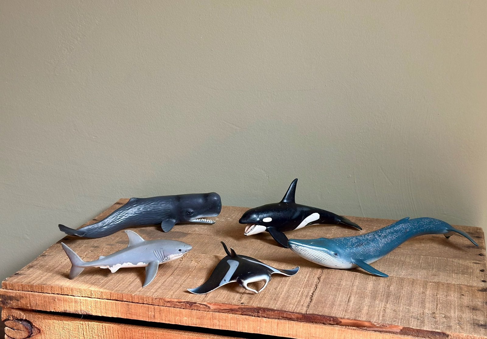 Schleich zeedieren 5 stuks, Ophalen of Verzenden, Gebruikt, Paard, Beeldje of Figuurtje