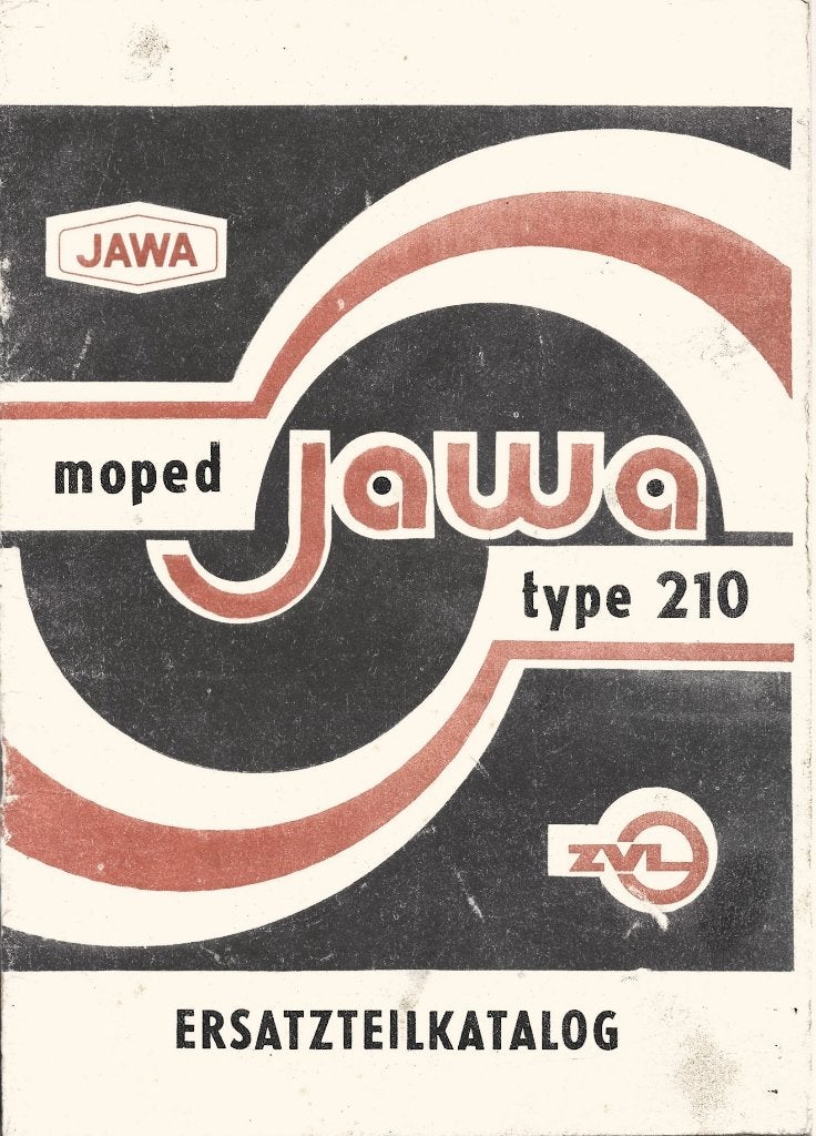 Jawa 210 Ersatzteil liste onderdelenboek (1601z) moped, Verzenden, Zo goed als nieuw