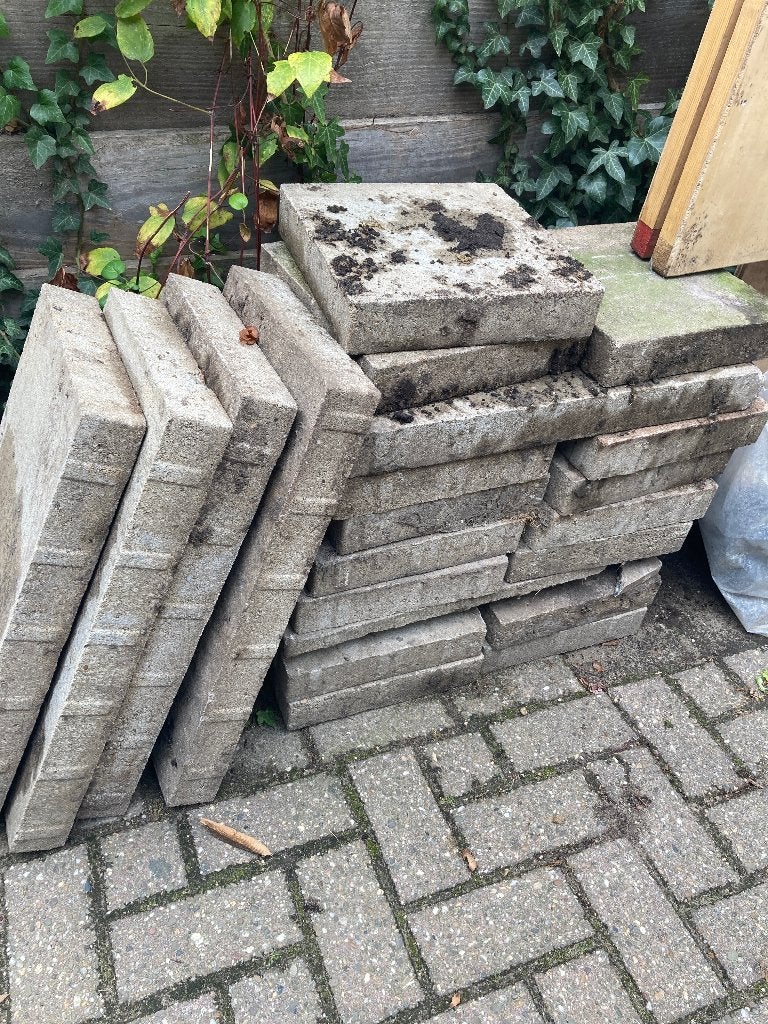 Terrastegels, Ophalen, Gebruikt, Minder dan 5 m², Beton