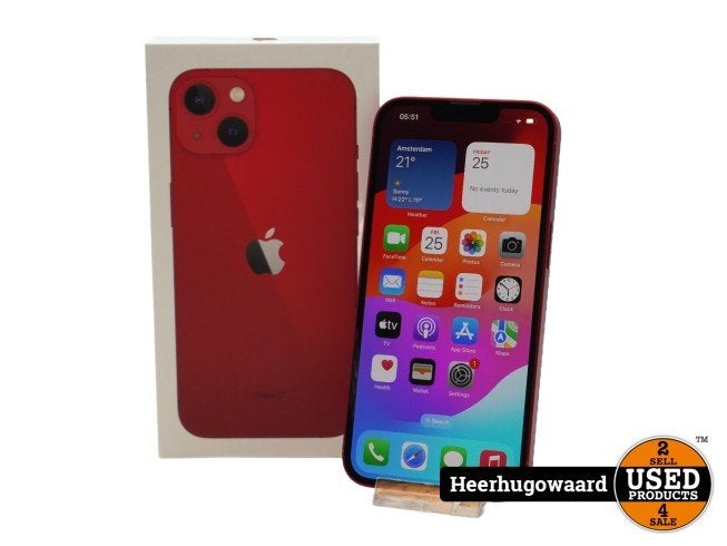iPhone 13 128GB RED in Nette Staat - Batterij 86%, Apple, Zo goed als nieuw, Support@apple.com, One Apple Park Way
Cupertino, CA 95014
United States