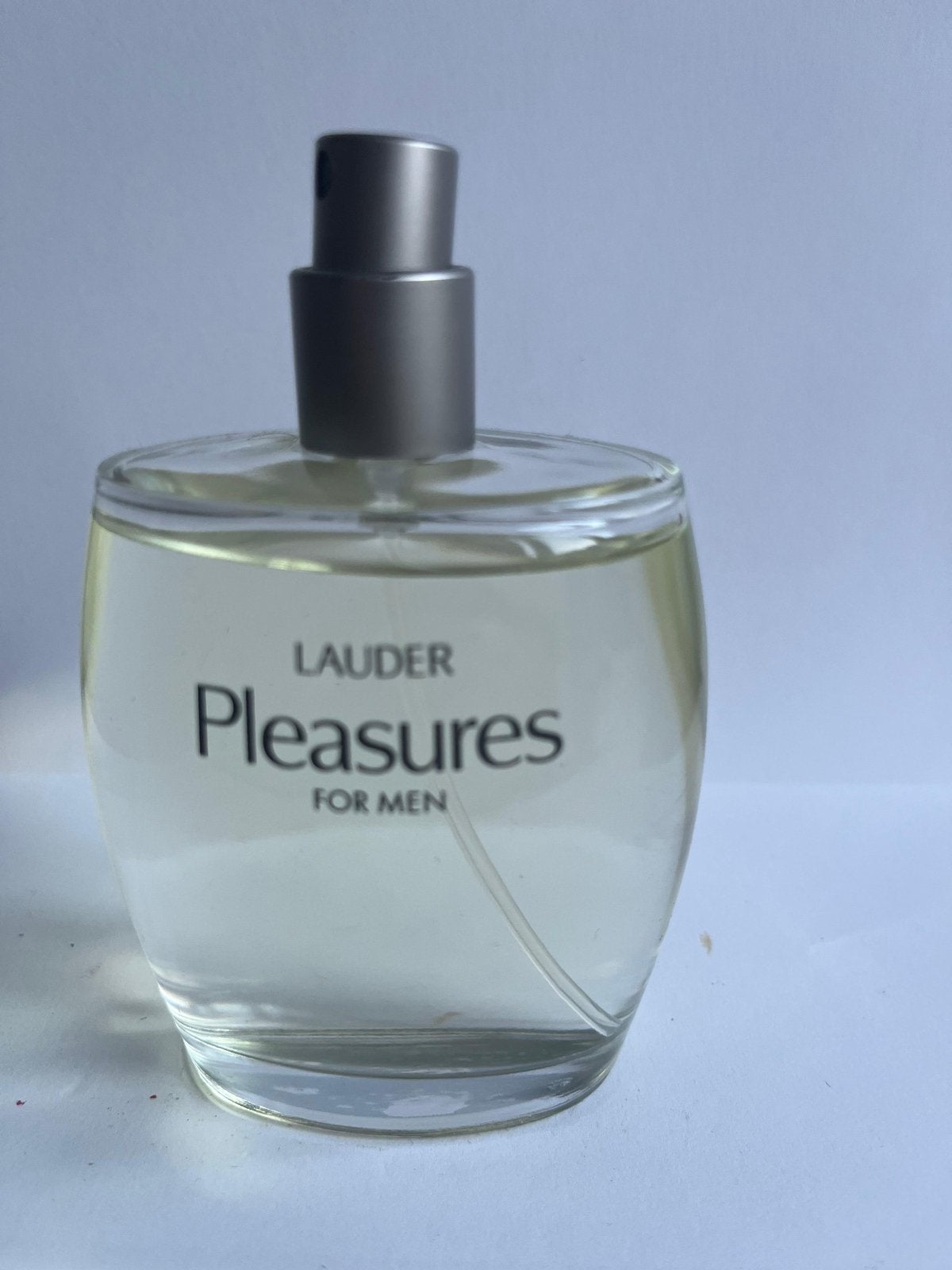 Estee Lauder Pleasures for men, Ophalen of Verzenden, Zo goed als nieuw, Parfumfles